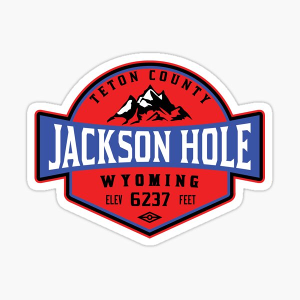 JACKSON HOLE WYOMING Mountain Skiing Ski Snowboard Snowboarding 3 Sticker