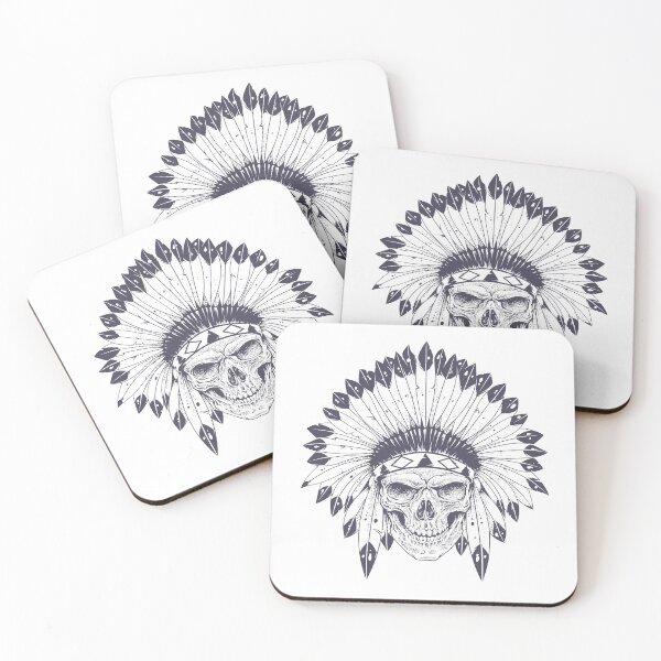 Item preview, American Indian Skull  designed and sold by Amamk Design.