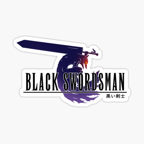 Black Swordsman Sticker