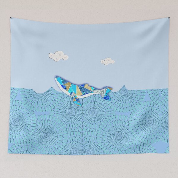 Item preview, FLORAL SEA WHALE 372. designed and sold by sana90.