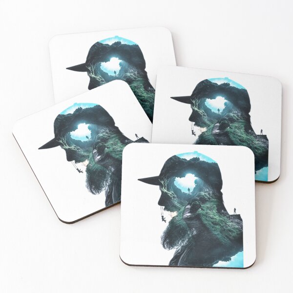 Item preview, Man silhouette | Beard Cave designed and sold by Amamk Design.