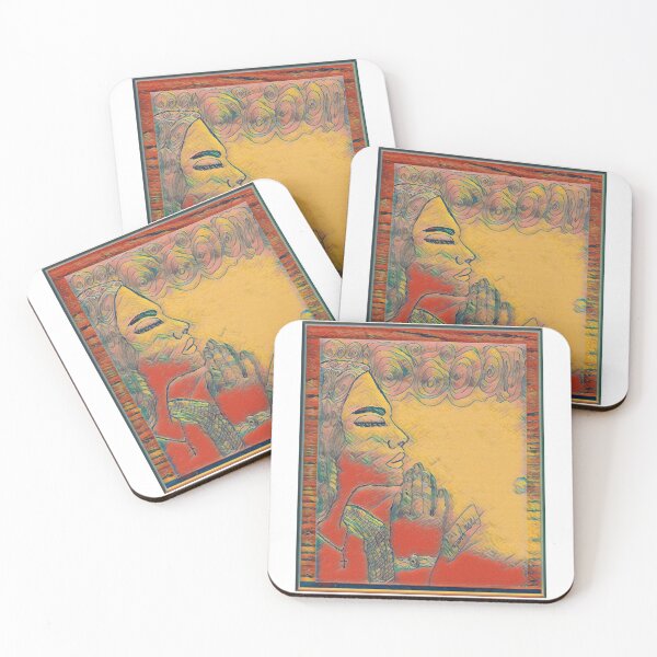 Item preview, woman praying and connecting designed and sold by Mayimbe.