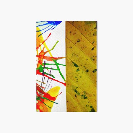 Bathik arts with leaf Art Board Print