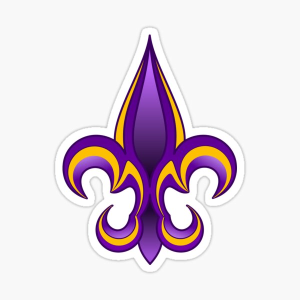 Purple Fleur de Lis Symbol