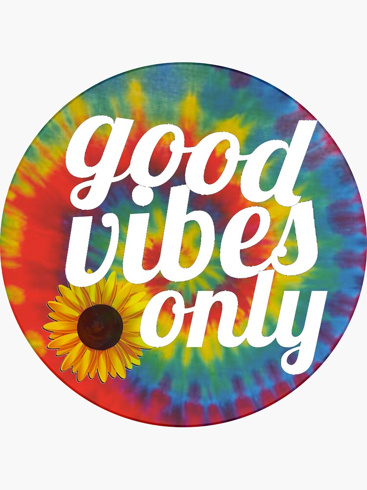 Good Vibes Only Sticker For Sale By Durkindesigns Redbubble