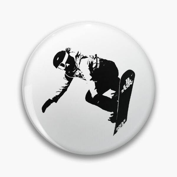 Item preview, Vector art of a snowboarder during air trick designed and sold by graphicassault.