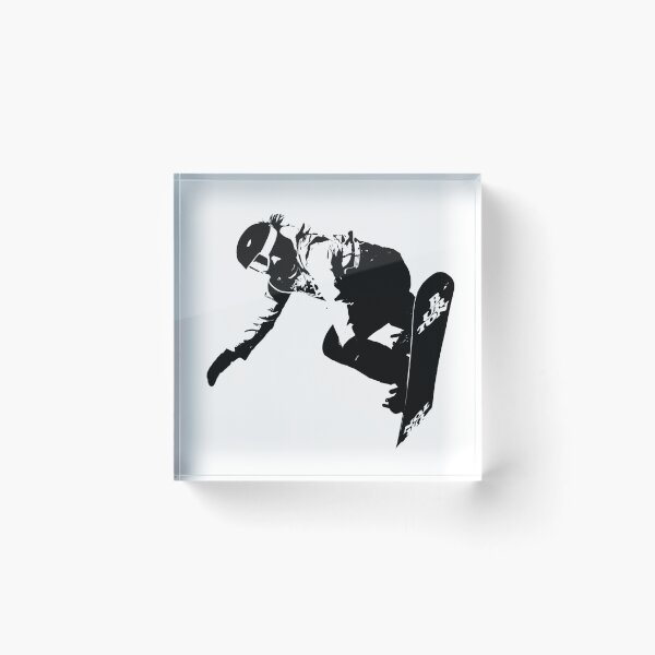 Item preview, Vector art of a snowboarder during air trick designed and sold by graphicassault.