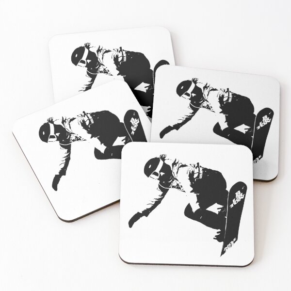 Item preview, Vector art of a snowboarder during air trick designed and sold by graphicassault.