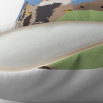 Alternate view of Goat Revolution Throw Pillow