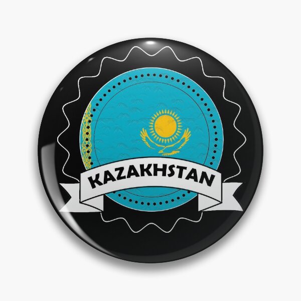 Item preview, Kazakhstan Emblem-Badge-Flag designed and sold by Gina-Driada.