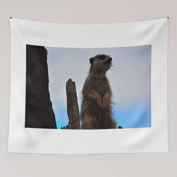 Item preview, Cartoon Meerkat Keeping watch Sentry designed and sold by briana-rose.