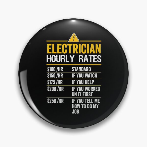 Item preview, Funny Electrician Hourly Rates Lineman Gift for Electricians designed and sold by Sashakis.