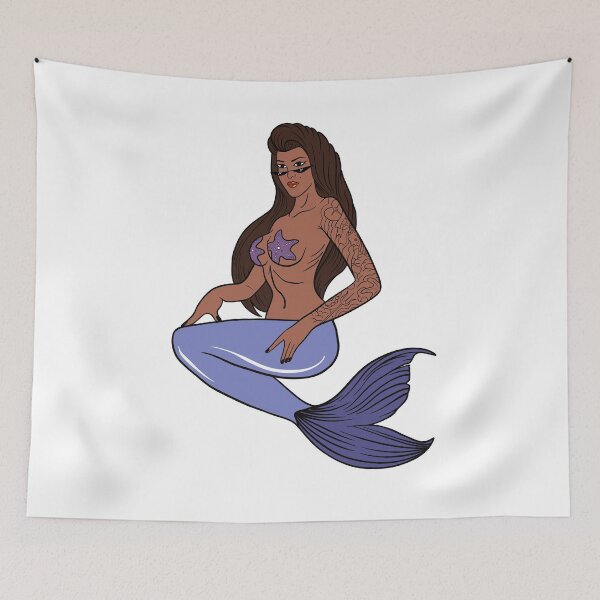 Item preview, Tattooed mermaid designed and sold by SYLPAT.