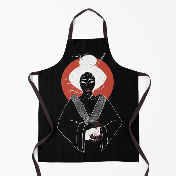 Item preview, Yuki Onna Yokai / Japanese Snow Woman - Japanese Yokai / Japanese Mythology (White Outline) designed and sold by Diamantina-ai.