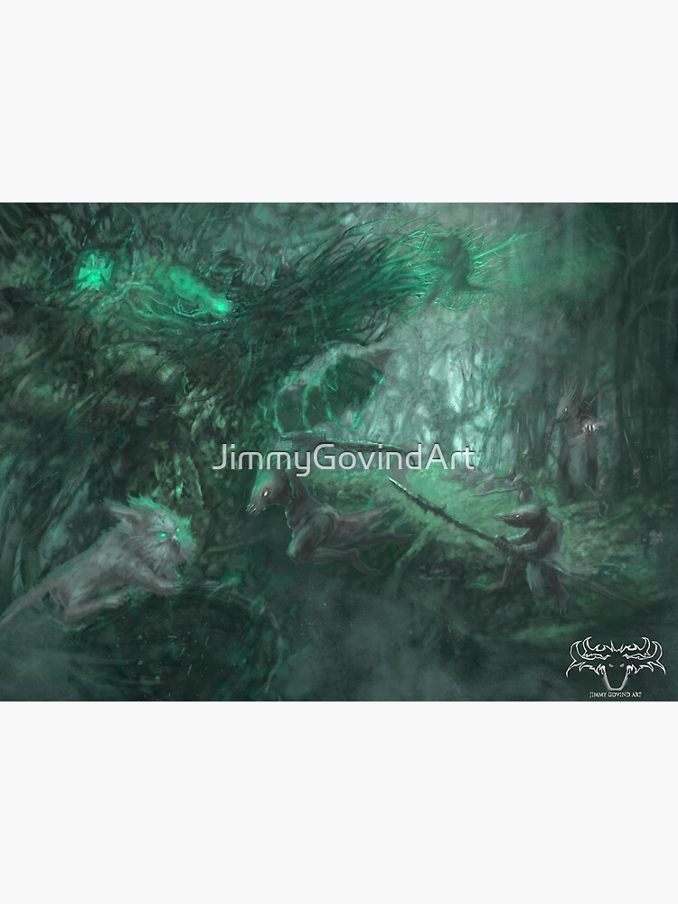 Disover Forest Guardian Sketch 02 Premium Matte Vertical Poster