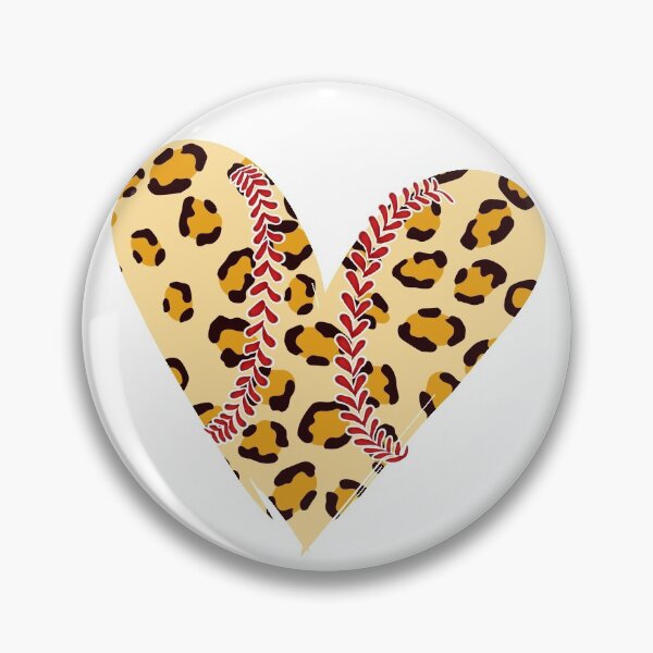 Item preview, Womens Mom Leopard Baseball heart Funny Softball Mom Mother's Day T-Shirt designed and sold by Mo-Am.
