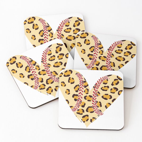 Item preview, Womens Mom Leopard Baseball heart Funny Softball Mom Mother's Day T-Shirt designed and sold by Mo-Am.