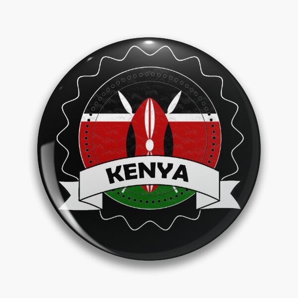 Item preview, Kenya Emblem-Badge-Flag designed and sold by Gina-Driada.