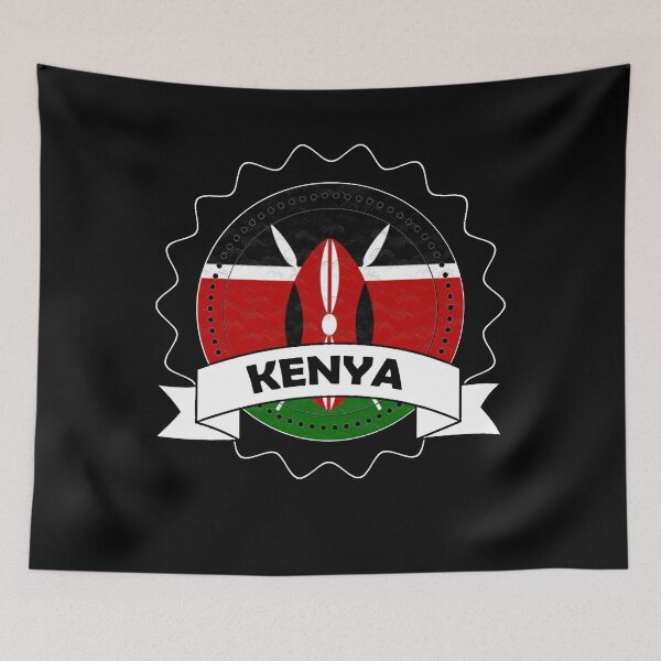 Item preview, Kenya Emblem-Badge-Flag designed and sold by Gina-Driada.