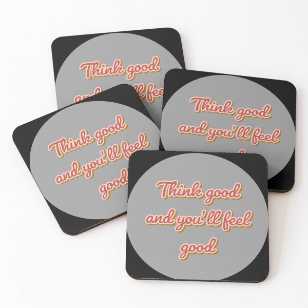 Item preview, THINK GOOD AND YOU WILL FEEL GOOD, GOOD VIBES, aesthic designed and sold by Happy  Soul Store.