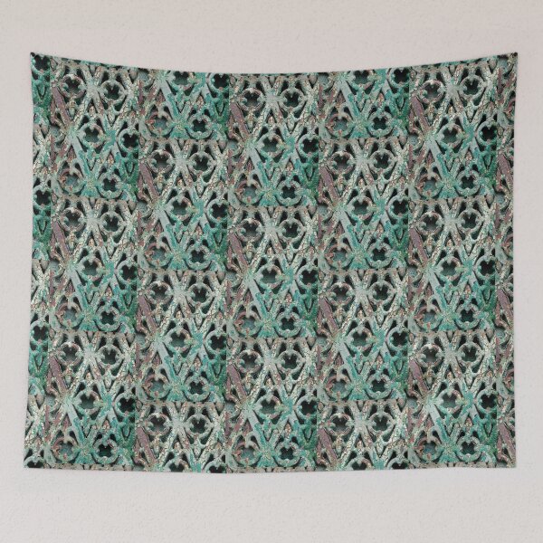 Item preview, Rusty grille with peeling green paint designed and sold by Esther  Moliné.