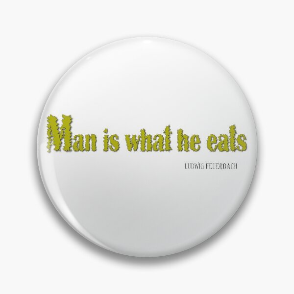 Item preview, Drawn text. Man is what he eats. – Ludwig Feuerbach designed and sold by Murza.