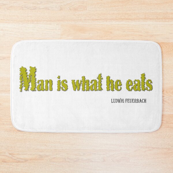 Item preview, Drawn text. Man is what he eats. – Ludwig Feuerbach designed and sold by Murza.