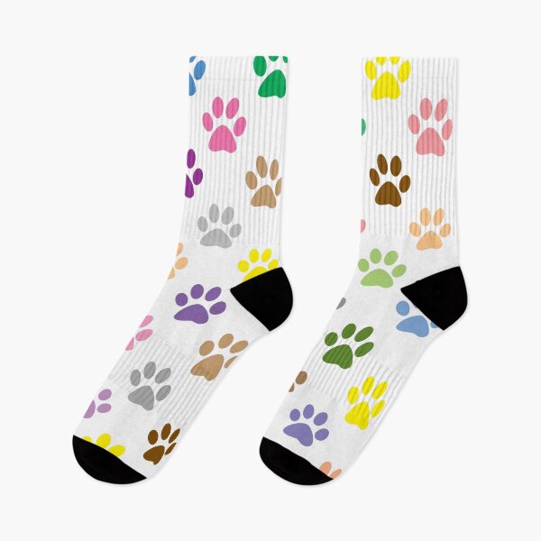 Item preview, Colorful puppy paw prints designed and sold by perlphoto.