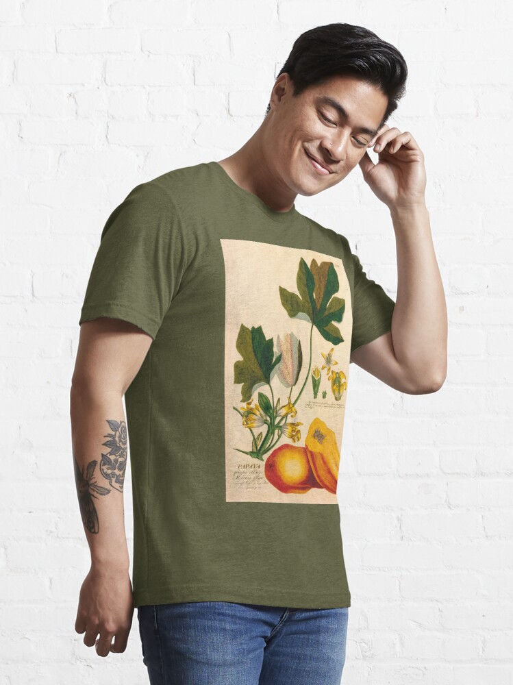 Vintage Papaya Shirt Retro Aesthetic Vintage Botanical Art Shirt
