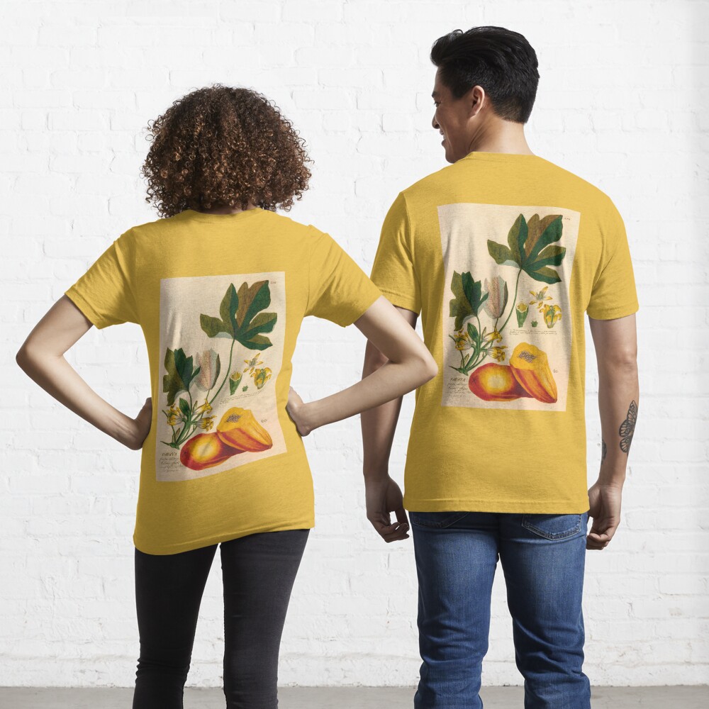 Vintage Papaya Shirt Retro Aesthetic Vintage Botanical Art Shirt