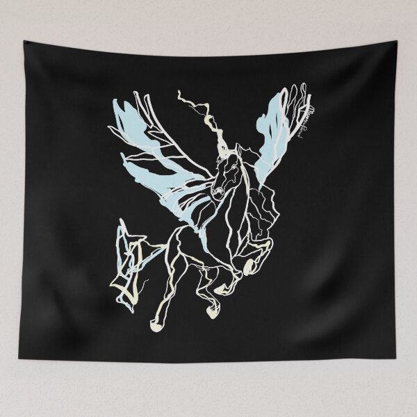 Item preview, Single Line - Pegasus (White) designed and sold by MaxencePierrard.