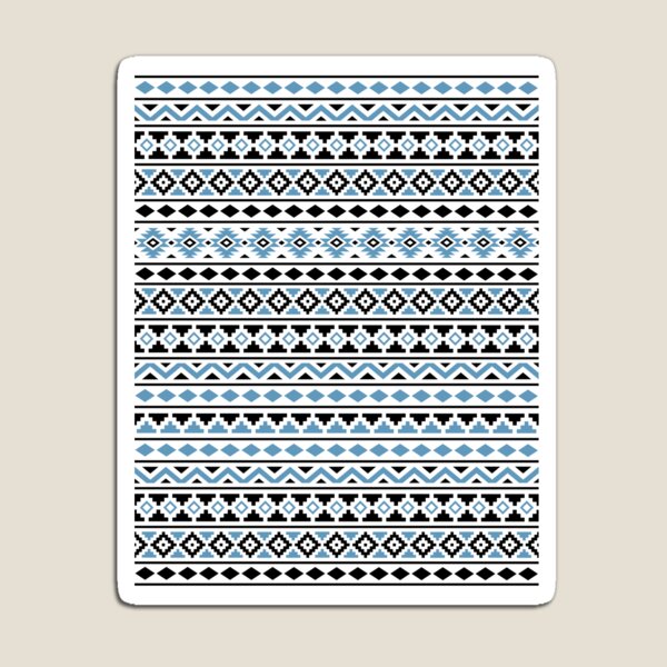Item preview, Aztec Essence Pattern II Light Blue Black White designed and sold by NataliePaskell.