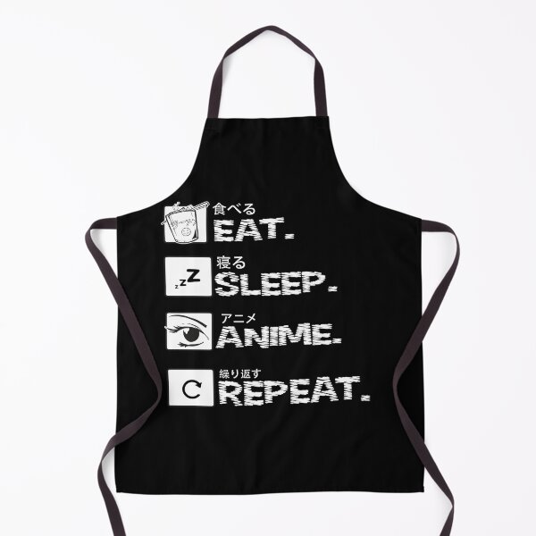 Item preview, Eat Sleep Anime Repeat - Kawaii Otaku Japan Kanji designed and sold by Ibu83.