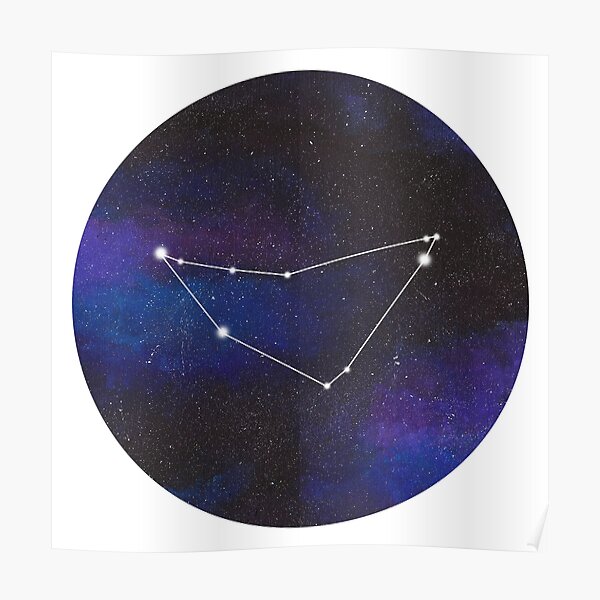 Capricorn - galaxy star constellation Poster