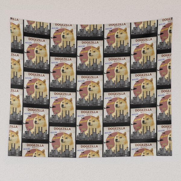 Item preview, Dogezilla - Funny Doge Meme Giant Shiba Inu Classic T-Shirt designed and sold by HettieGleason.