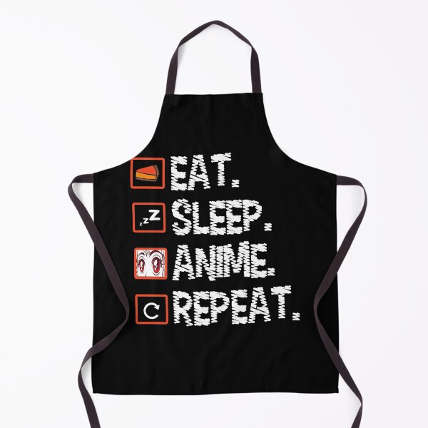Item preview, Eat Sleep Anime Repeat - Kawaii Otaku Japan Kanji designed and sold by Ibu83.