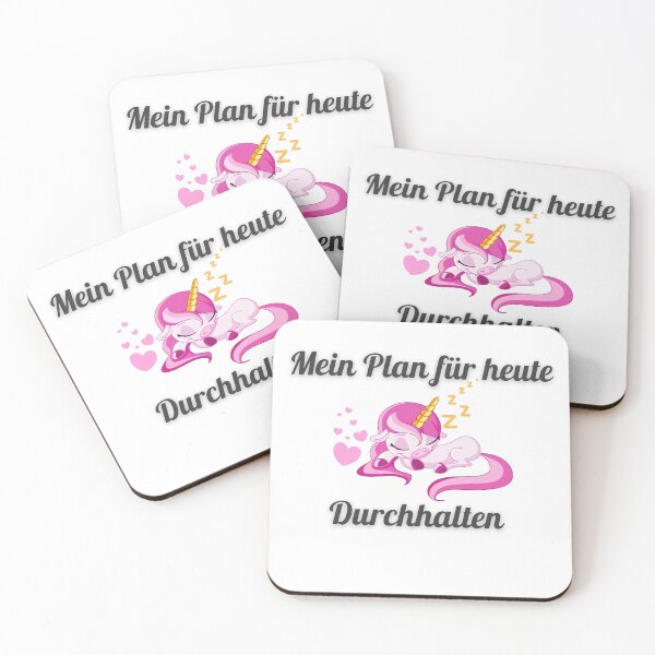 Item preview, Mein Plan für heute Durchhalten. Einhorn Design designed and sold by Aedrikan.