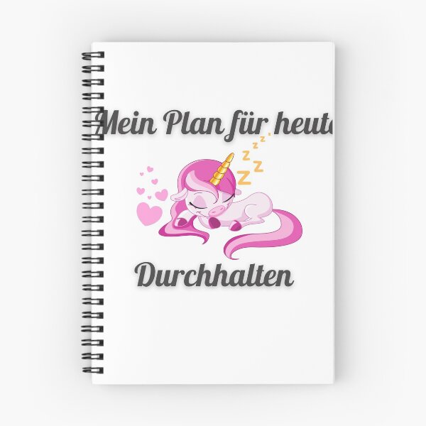 Item preview, Mein Plan für heute Durchhalten. Einhorn Design designed and sold by Aedrikan.