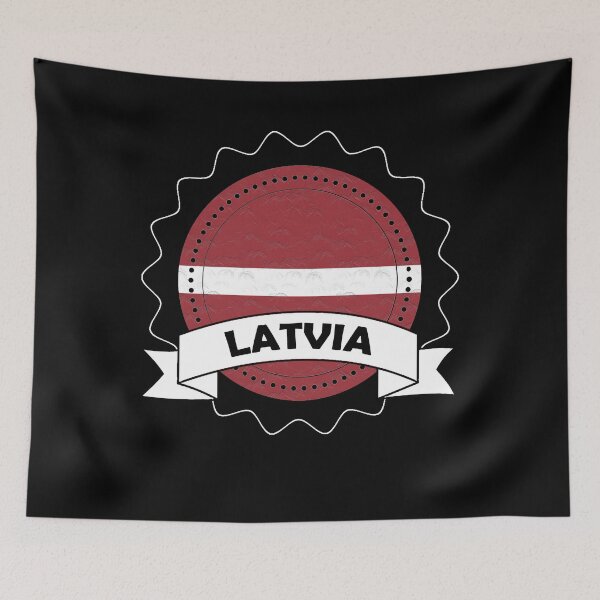 Item preview, Latvia Emblem-Badge-Flag designed and sold by Gina-Driada.