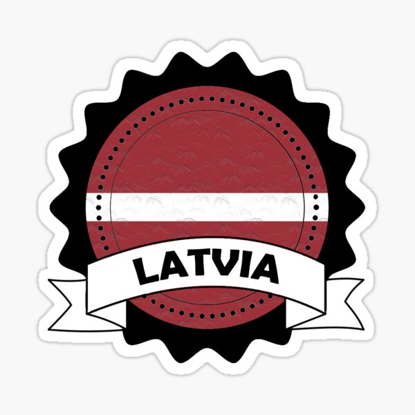 Item preview, Latvia Emblem-Badge-Flag designed and sold by Gina-Driada.