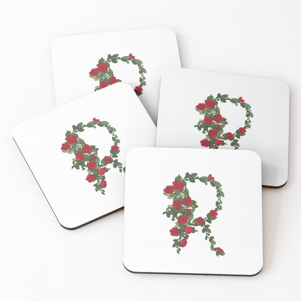 Item preview, R with roses designed and sold by irvd5d.
