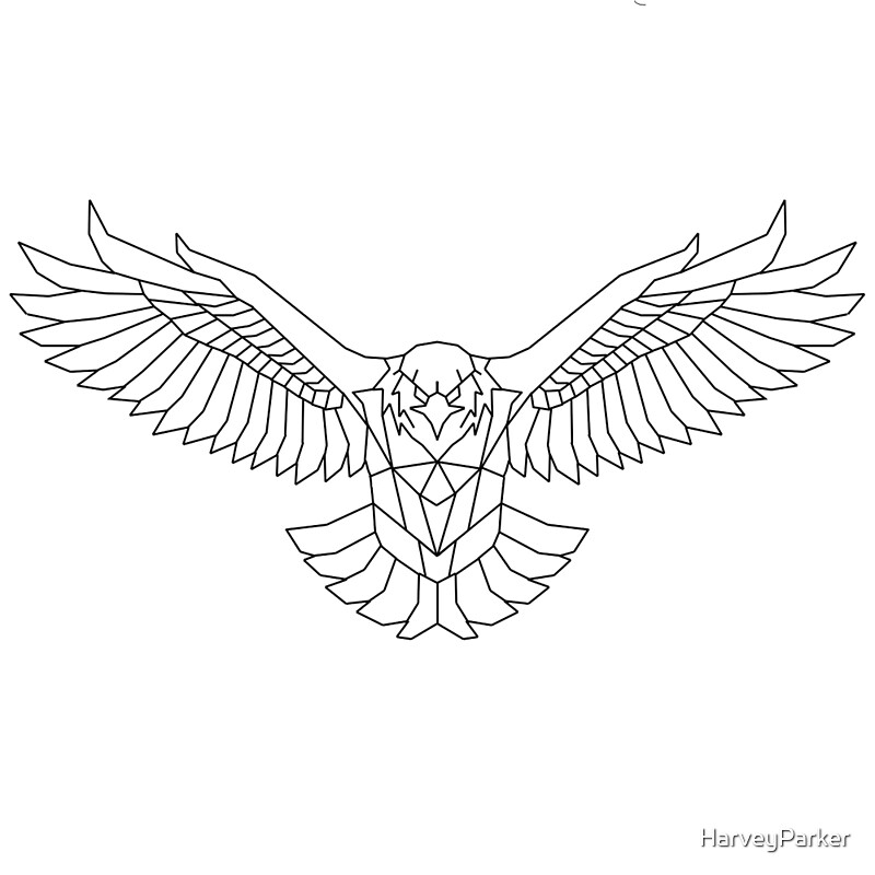 &quot;Geometric Eagle&quot; by HarveyParker Redbubble