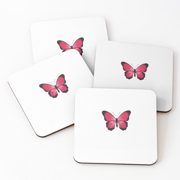 Artikelvorschau, Rosa Schmetterling - schwarze und rosa Schmetterlingsgrafik entworfen und verkauft von Slaystyle.