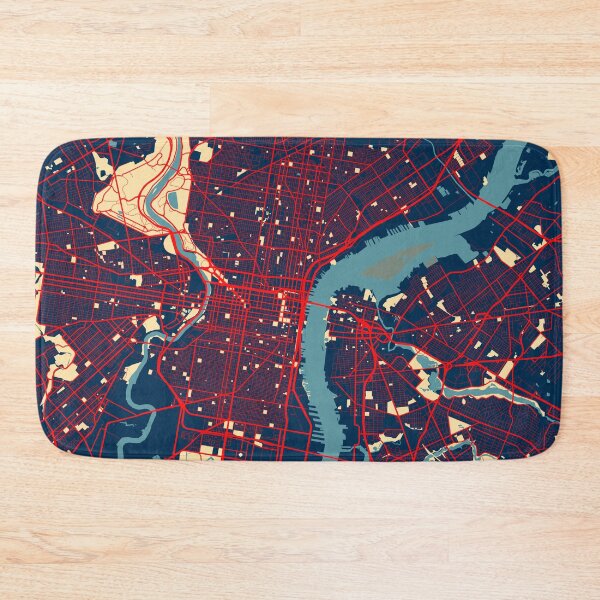 Item preview, Philadelphia City Map of Pennsylvania, USA - Hope designed and sold by deMAP.