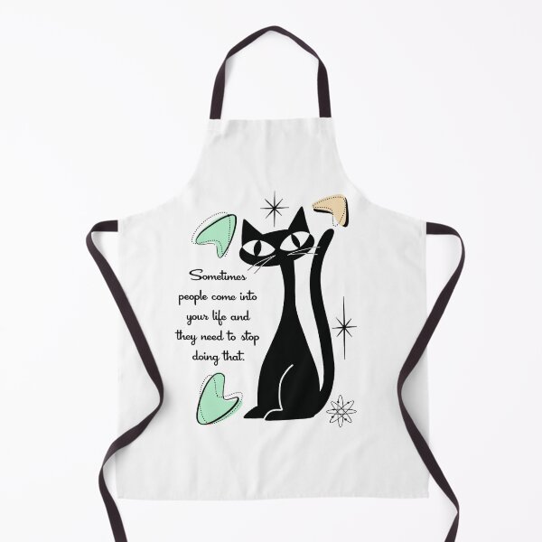 Item preview, Some People Come Into Your Life Snarky 50's Cat designed and sold by Dotblossom.