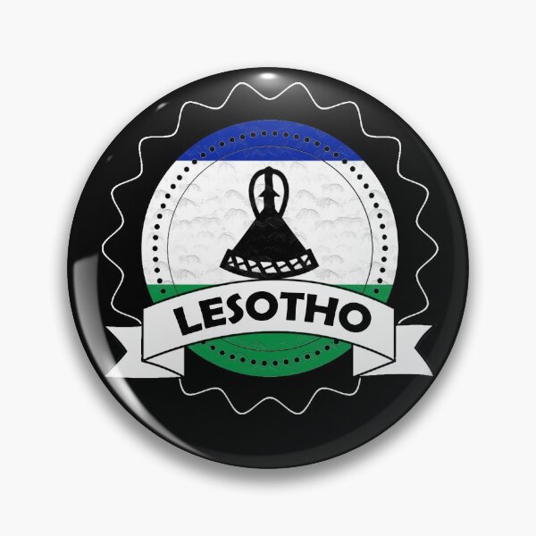Item preview, Lesotho Emblem-Badge-Flag designed and sold by Gina-Driada.