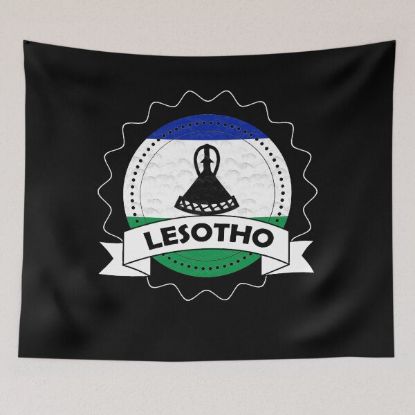 Item preview, Lesotho Emblem-Badge-Flag designed and sold by Gina-Driada.