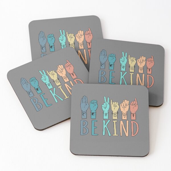 Item preview, Be Kind Coexist Hands designed and sold by MoxiApparel.