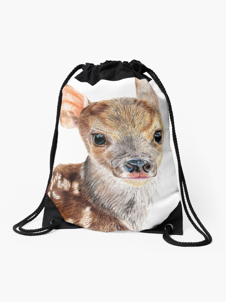 Fawn design drawstring bag best sale