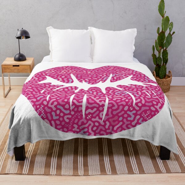 Item preview, Pucker Up-Turing Pattern-In your face pink lip kiss designed and sold by Annette Chabidon Studio.